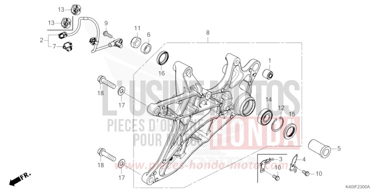 SIDE COVER for Dominator 250 BLACK (NH1E) from 1993